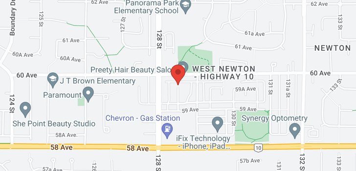 map of 5972 128A STREET